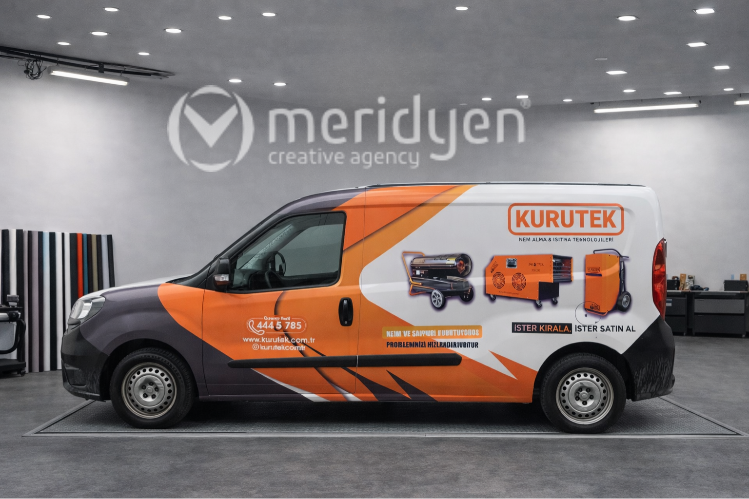 Kurutek ticari araç giydirme – Meridyen Ajans